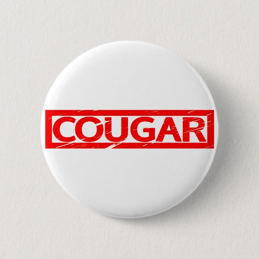 Cougar Stamp Ronde Button 5,7 Cm (Voorkant)