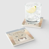 Cougar Stone Onderzetter (Zijkant)