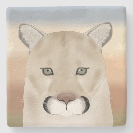 Cougar Stone Onderzetter (Voorkant)