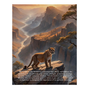 Cougar-symboliek Perfect Poster