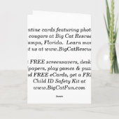 Cougar-Valentijn Feestdagen Kaart (Achterkant)