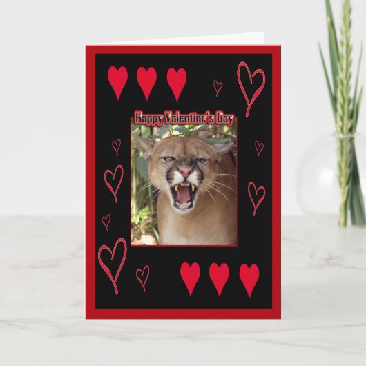 Cougar Valentijn Kaart (Voorkant)