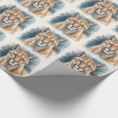 Cougar Verjaardag Humor Over The Hill Animal Cadeaupapier (Hoek)