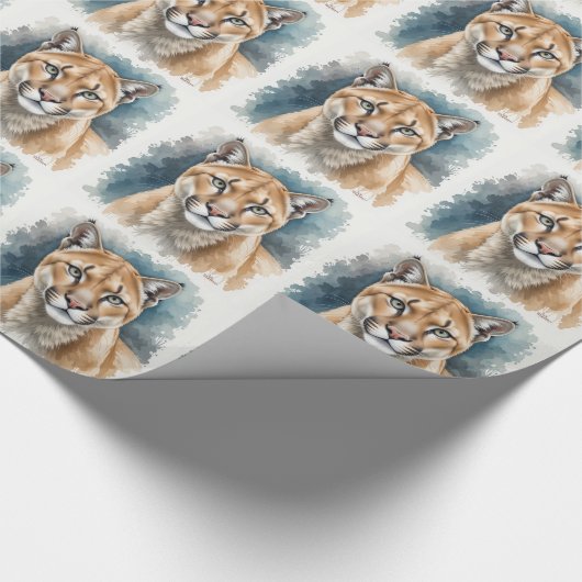 Cougar Verjaardag Humor Over The Hill Animal Cadeaupapier (Hoek)
