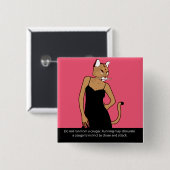 Cougar Vierkante Button 5,1 Cm (Voorkant /achterkant)