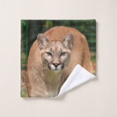 Cougar Wildlife Cat Bathroom Towel set Bad Handdoek (Wasdoekje)