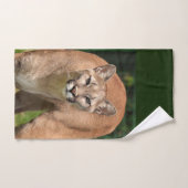 Cougar Wildlife Cat Bathroom Towel set Bad Handdoek (Handdoek)