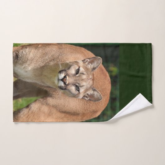 Cougar Wildlife Cat Bathroom Towel set Bad Handdoek (Handdoek)