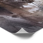 Cougar Woodland Animal Art Print Poster (Hoek)