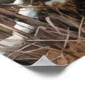 Cougar Woodland Animal Art Print Poster (Hoek)