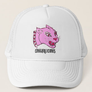 COUGARLICIEUZE COUGAR-AFDRUKKING IN HOT PINK TRUCKER PET