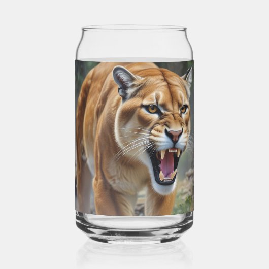 Cougars Blikvorm Glas (Voorkant)