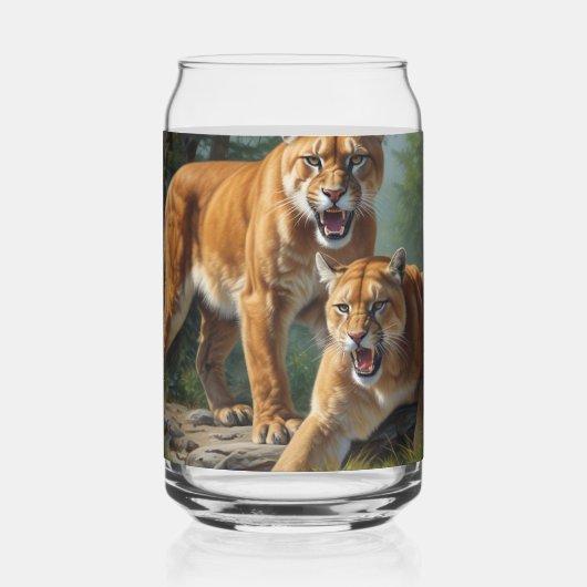 Cougars Blikvorm Glas (Achterkant)
