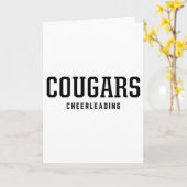 Cougars Cooper High School Cheerleading Kaart (Gele Bloem)