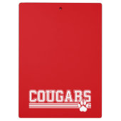 Cougars Klembord (Achterkant)