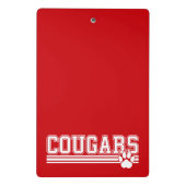 Cougars Mini Klembord (Achterkant)