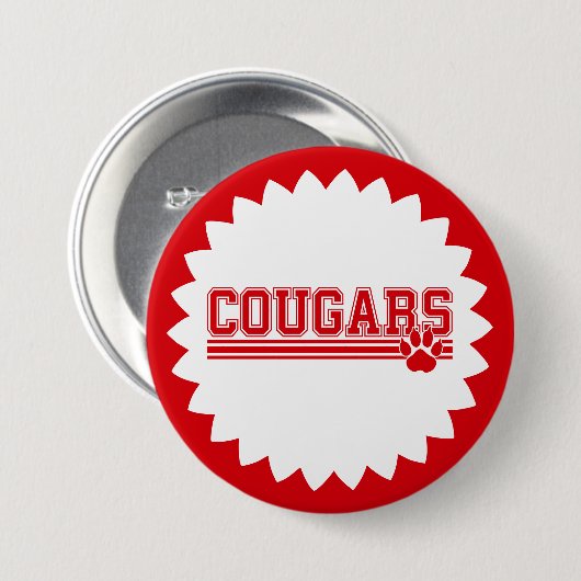 Cougars Pin Button (Voorkant /achterkant)