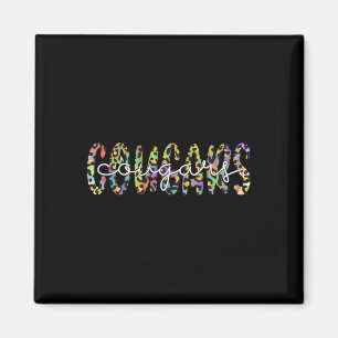 Cougars School Sports Fan Team Spirit Mascot Gift Magneet