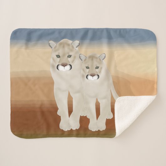 Cougars Sherpa Deken (Voorkant (horizontaal))