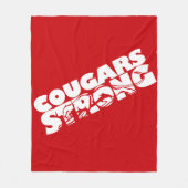 Cougars Strong Fleece Deken (Voorkant)