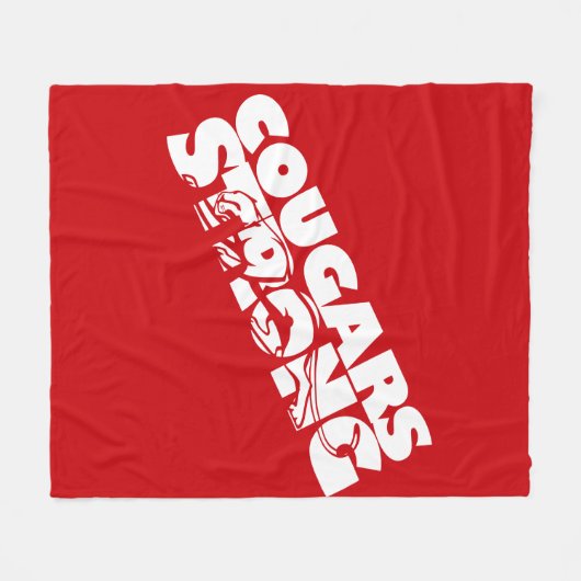 Cougars Strong Fleece Deken (Voorkant (Horizontaal))