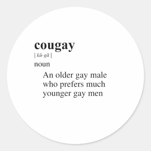 COUGAY RONDE STICKER (Voorkant)