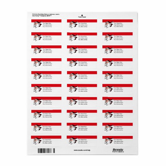 Coughin Smokin Santa Holiday Return Label (Full Sheet)