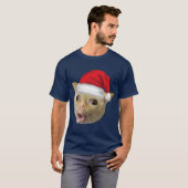 Coughing Cat In Christmas Meme friends T-shirt (Voorkant volledig)