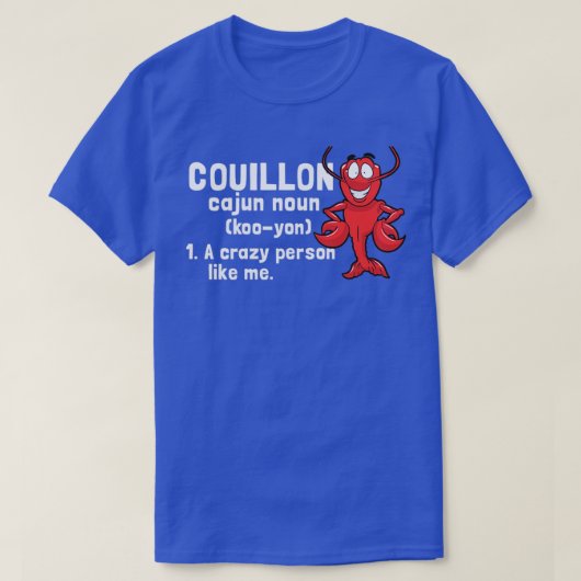 Couillon Funny Cajun T-shirt (Design voorkant)