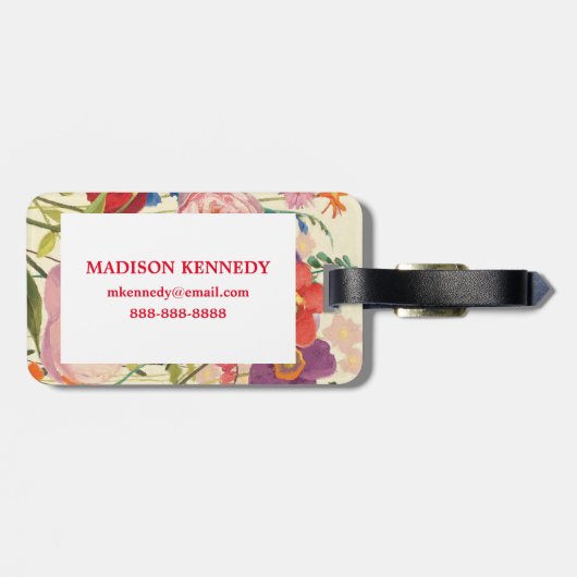Couleur Printemps Bagagelabel (Achterkant horizontaal)