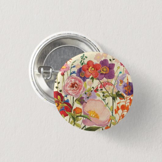 Couleur Printemps Ronde Button 3,2 Cm (Voorkant /achterkant)