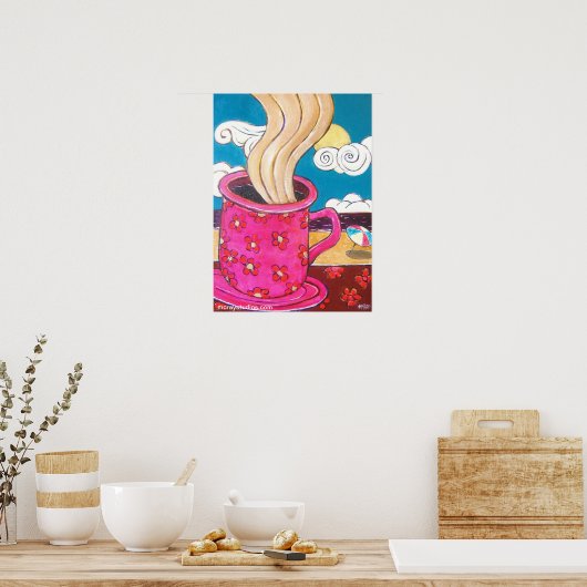 "Couleurs Cafe" Poster (Keuken)