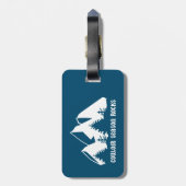 Couloir Season Rocks Bagagelabel (Achterkant verticaal)