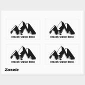 Couloir Season Rocks Rechthoekige Sticker (Vel)