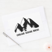 Couloir Season Rocks Rechthoekige Sticker (Envelop)