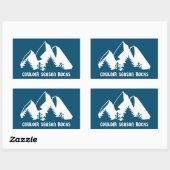 Couloir Season Rocks Rechthoekige Sticker (Vel)