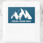 Couloir Season Rocks Rechthoekige Sticker (Tas)