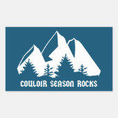 Couloir Season Rocks Rechthoekige Sticker (Voorkant)