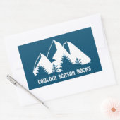 Couloir Season Rocks Rechthoekige Sticker (Envelop)
