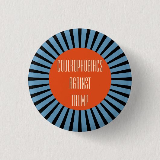 Coulrofobiacs tegen Trump Ronde Button 3,2 Cm (Voorkant)