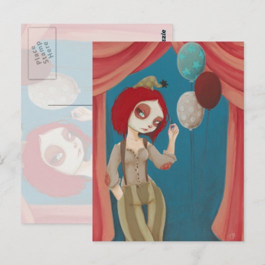 Coulrofobie - Slecht geklonken briefkaart (Voorkant / Achterkant)