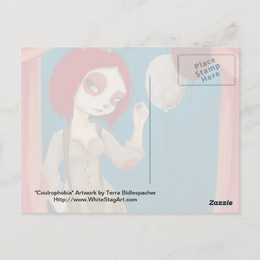 Coulrofobie - Slecht geklonken briefkaart (Achterkant)