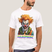 Coulrophobic clowns t-shirt (Voorkant)