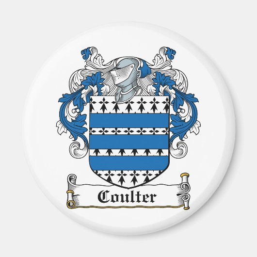 Coulter Family Crest Magneet (Voorkant)