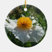 Coulter's Matilija Poppy Keramisch Ornament (Achterkant)