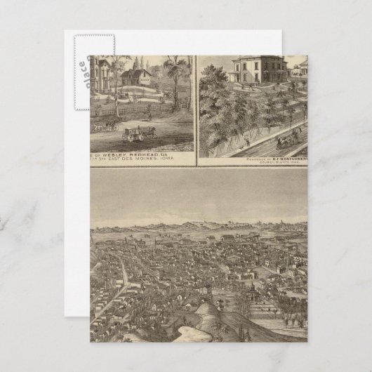 Council Bluffs Briefkaart (Voorkant / Achterkant)