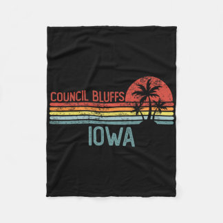 Council Bluffs Iowa Grappige Usa Stadsreis Thuis R Fleece Deken