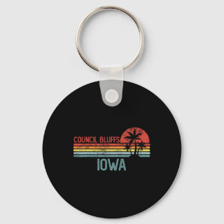 Council Bluffs Iowa Grappige Usa Stadsreis Thuis R Sleutelhanger