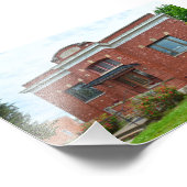 Council Grove, Kansas, Carnegie Library Foto Afdruk (Hoek)