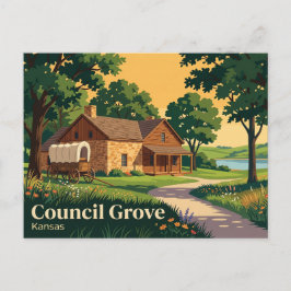 Council Grove, Kansas Kansas Briefkaart